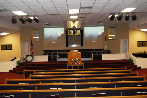 Dual Projector System Installed